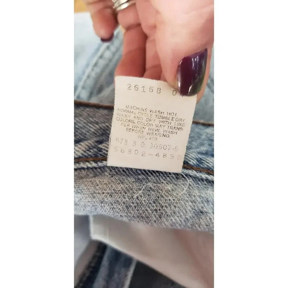 VINTAGE  LEVI'S‎ 1990 Silvertab Lightwash straight leg jeans womens size … - Picture 6 of 8